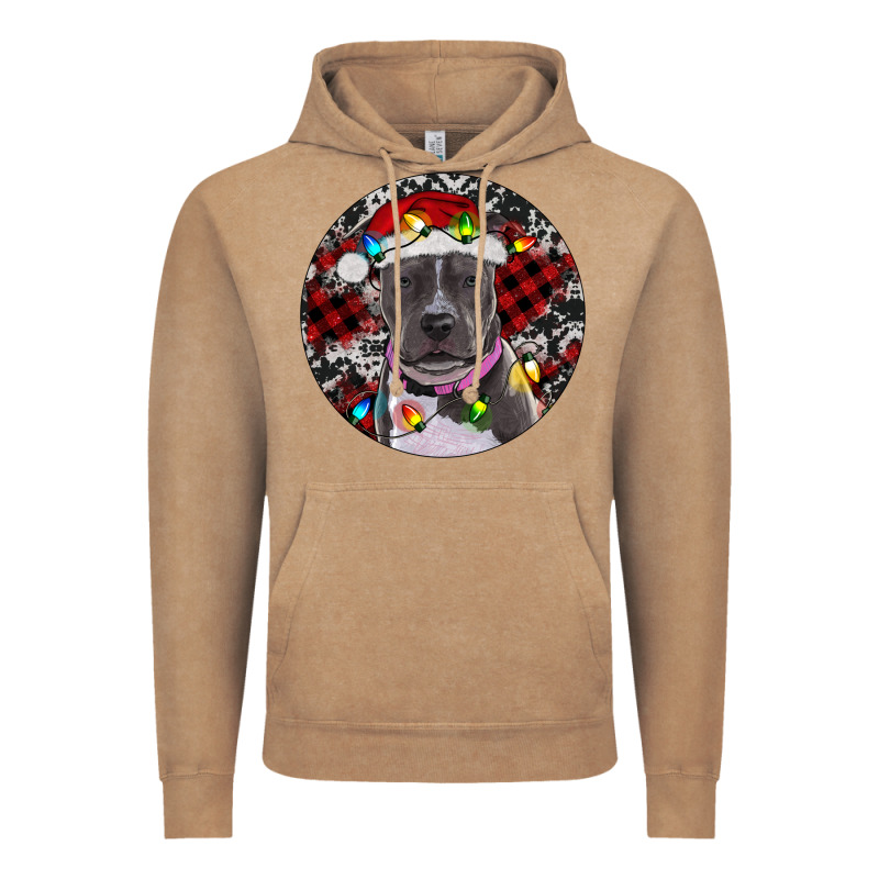 Pitbull And Buffalo Plaid Vintage Hoodie by RanaPortraitStore | Teevron
