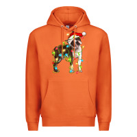 Carrot christmas chocolate boston terrier Premium Hoodie - LillyAllenDesigns