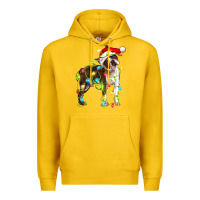 Lemon christmas chocolate boston terrier Premium Hoodie - LillyAllenDesigns