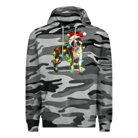Slate Camo christmas chocolate boston terrier Premium Hoodie - LillyAllenDesigns