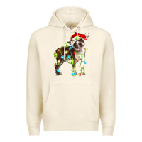 Tofu christmas chocolate boston terrier Premium Hoodie - LillyAllenDesigns
