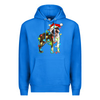 True Royal christmas chocolate boston terrier Premium Hoodie - LillyAllenDesigns