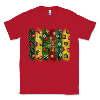 Red christmas brushstroke Classic Tee - BundleAndBundleShop