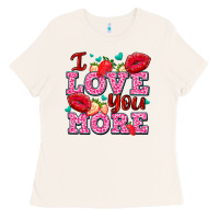 Bone i love you more with lips and strawberry Ladies Tee - AdoDesignShop