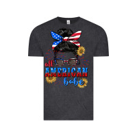 Vintage Black All American Babe 4th of July Vintage Tee - CowGirlArtShop