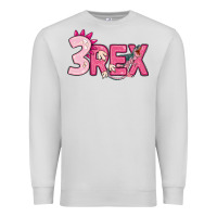 Dove Grey pink three rex Premium Sweatshirt - MaliasSmallBusiness