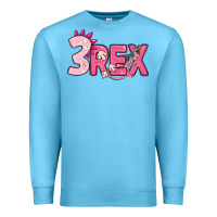 Ocean Blue pink three rex Premium Sweatshirt - MaliasSmallBusiness