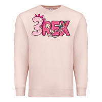 Pale Pink pink three rex Premium Sweatshirt - MaliasSmallBusiness