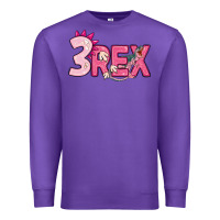 Purple pink three rex Premium Sweatshirt - MaliasSmallBusiness