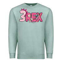 Seafoam pink three rex Premium Sweatshirt - MaliasSmallBusiness