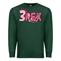 Sports Green pink three rex Premium Sweatshirt - MaliasSmallBusiness