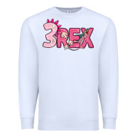 White pink three rex Premium Sweatshirt - MaliasSmallBusiness