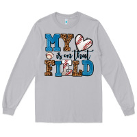 Moon Dust my heart is on that field baseball Long Sleeve Tee - AdoDesignShop