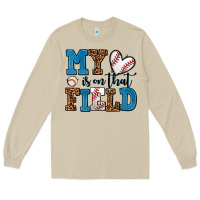 Mushroom my heart is on that field baseball Long Sleeve Tee - AdoDesignShop