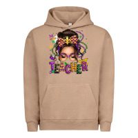 Pigment Burro mardi gras teacher caucasian messy bun Urban Hoodie - texasbilliewilder