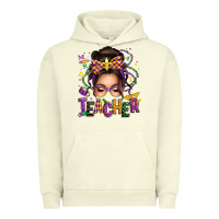Pigment Pistachio mardi gras teacher caucasian messy bun Urban Hoodie - texasbilliewilder