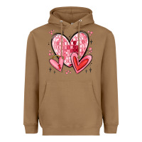 Toasted Coconut valentines hearts Heavyweight Hoodie - MaliasSmallBusiness