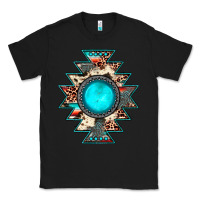 Black aztec leopard turquoise gemstone Classic Tee - JahusDesignShop