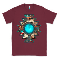 Burgundy aztec leopard turquoise gemstone Classic Tee - JahusDesignShop