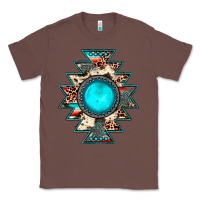 Chestnut aztec leopard turquoise gemstone Classic Tee - JahusDesignShop