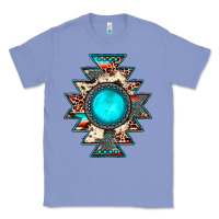 Colony Blue aztec leopard turquoise gemstone Classic Tee - JahusDesignShop