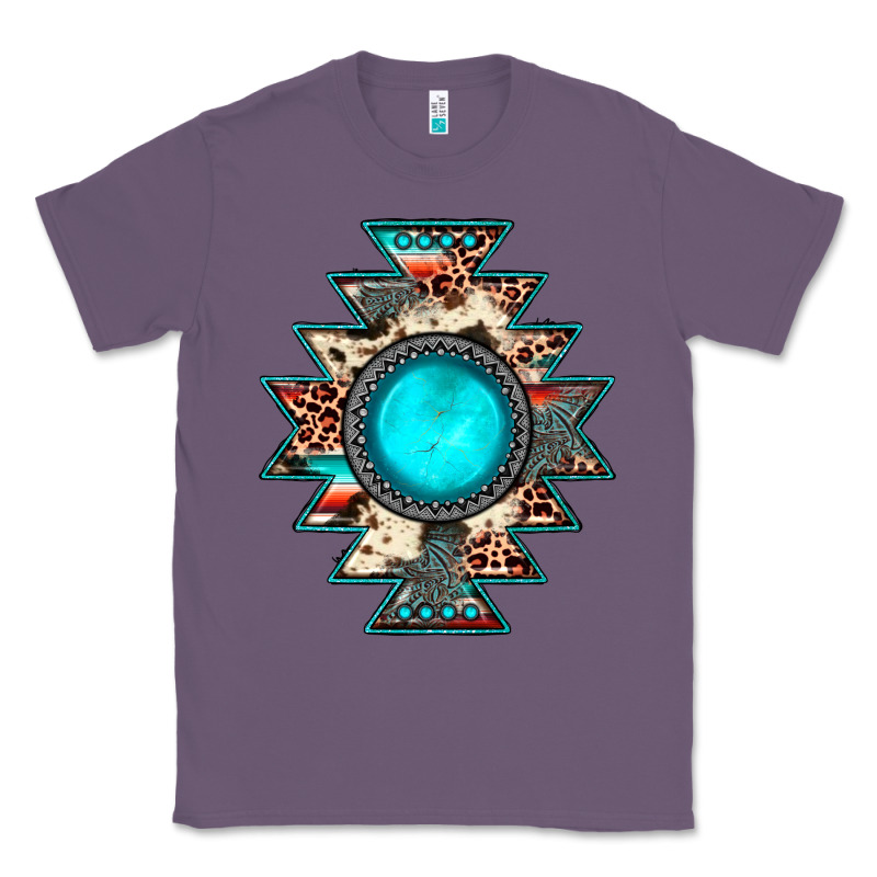 Aztec Leopard Turquoise Gemstone Classic Tee by JahusDesignShop | Teevron