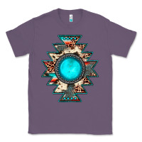 Lavender aztec leopard turquoise gemstone Classic Tee - JahusDesignShop