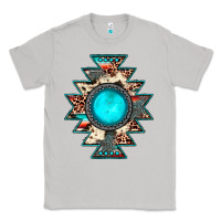 Moon Dust aztec leopard turquoise gemstone Classic Tee - JahusDesignShop