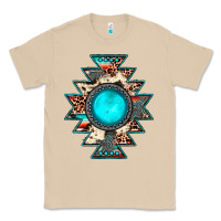 Mushroom aztec leopard turquoise gemstone Classic Tee - JahusDesignShop