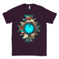 Plum aztec leopard turquoise gemstone Classic Tee - JahusDesignShop