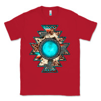 Red aztec leopard turquoise gemstone Classic Tee - JahusDesignShop