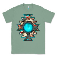 Sage aztec leopard turquoise gemstone Classic Tee - JahusDesignShop