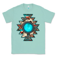 Seafoam aztec leopard turquoise gemstone Classic Tee - JahusDesignShop