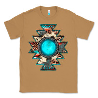 Toasted Coconut aztec leopard turquoise gemstone Classic Tee - JahusDesignShop