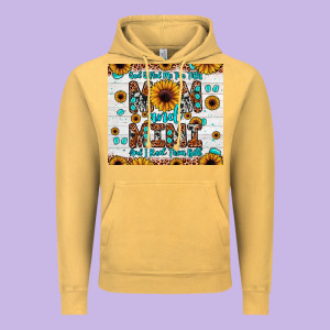 God Gifted Me Two Titles Mom And Mimi And I Rock Them Both Vintage Hoodie Designed By Jahusdesignshop