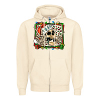 Sandshell Christmas happy skeleton Zipper Hoodie - Jasminsmagicworld
