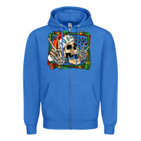 True Royal Christmas happy skeleton Zipper Hoodie - Jasminsmagicworld