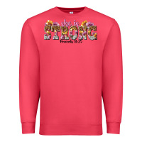 Cardinal she is strong proverbs 31 25 Premium Sweatshirt - NancyCooperArtShop