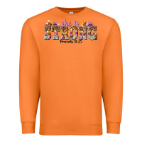 Carrot she is strong proverbs 31 25 Premium Sweatshirt - NancyCooperArtShop