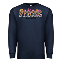 Navy she is strong proverbs 31 25 Premium Sweatshirt - NancyCooperArtShop
