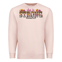 Pale Pink she is strong proverbs 31 25 Premium Sweatshirt - NancyCooperArtShop