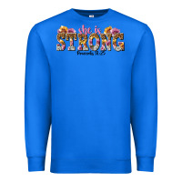 True Royal she is strong proverbs 31 25 Premium Sweatshirt - NancyCooperArtShop