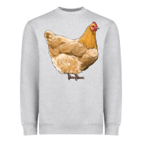 Heather Grey chicken Heavyweight Sweatshirt - RanaPortraitStore