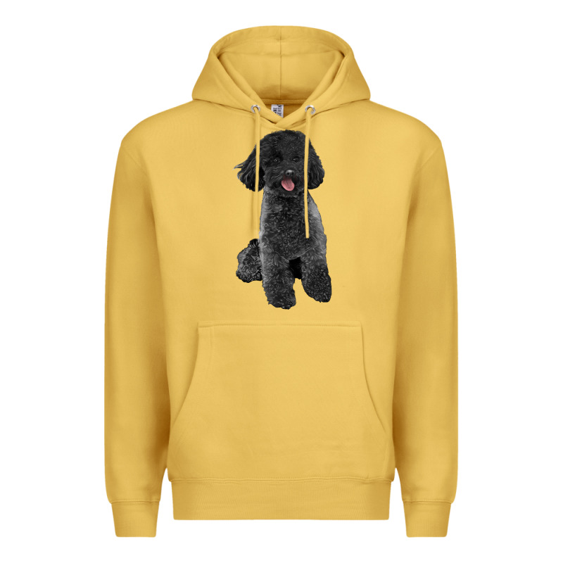 Black Poodles Dog Premium Hoodie by LillyAllenDesigns | Teevron