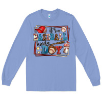 Colony Blue its a baseball kinda day Long Sleeve Tee - AdoDesignShop