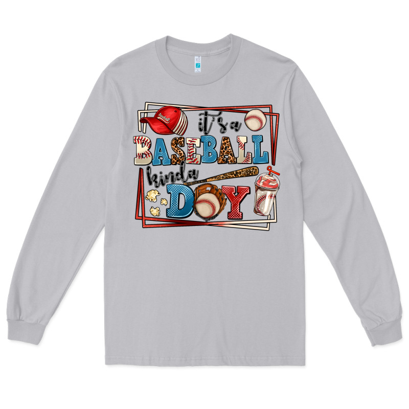 Its A Baseball Kinda Day Long Sleeve Tee by AdoDesignShop | Teevron