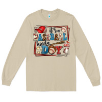 Mushroom its a baseball kinda day Long Sleeve Tee - AdoDesignShop