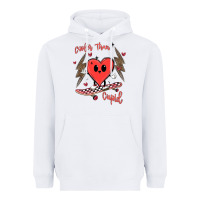 White cooler than cupid Heavyweight Hoodie - MaliasSmallBusiness