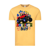 Vintage Mustard All American Boy 4th july Vintage Tee - CowGirlArtShop