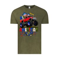 Vintage Olive All American Boy 4th july Vintage Tee - CowGirlArtShop